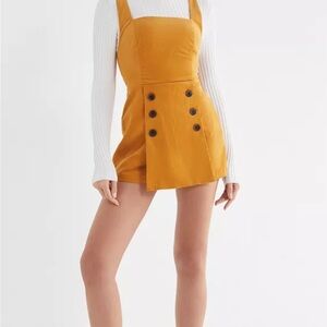 Mustard Yellow urban outfitters shorts dress